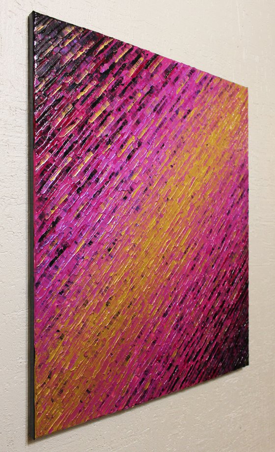 Gold pink knife texture