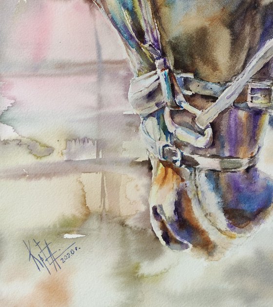 Painting "Lavander horse"