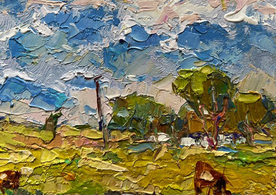 On a hot day in the field