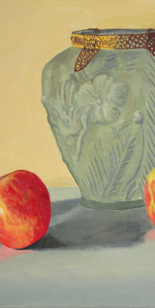 Apples and Vase by Douglas Newton