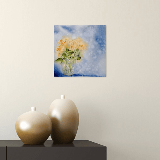 Roses painting