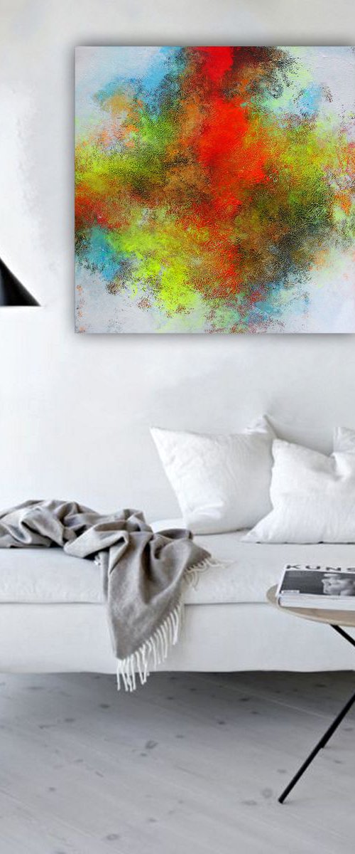 100x100cm. / Abstract painting / Episode 78 by Alex Senchenko