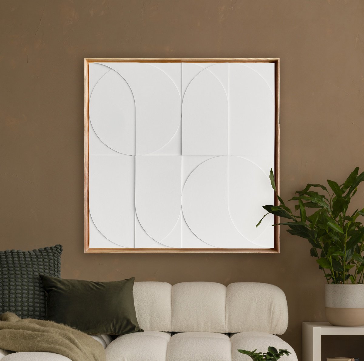 Geometric Abstract Relief By Liam Roberts, 31 X 31", Satori, Original Artwork