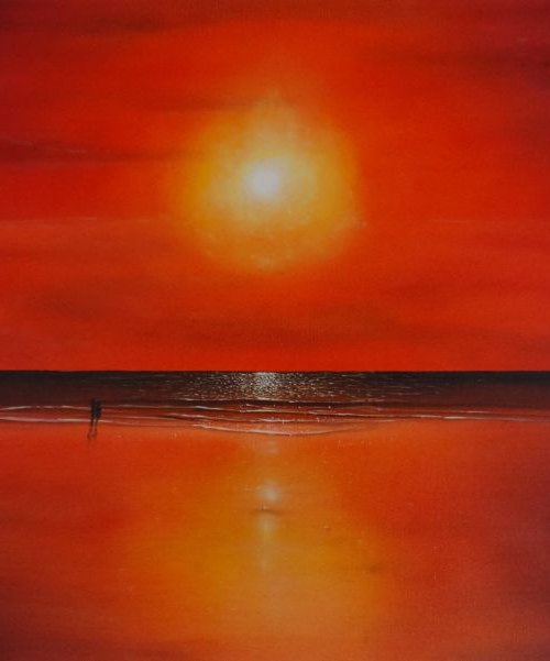 Sunset, Leaving The Day by Mel Davies Original Art