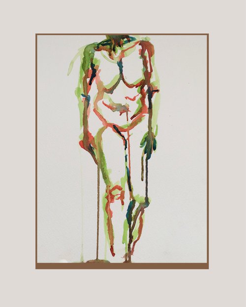 Catwalk Torso - Female Nude by Kathryn Sassall