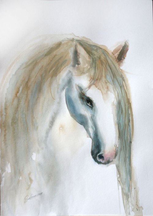 HORSE VIII / ORIGINAL PAINTING by Salana Art Gallery