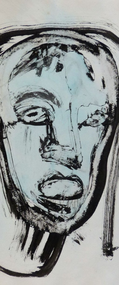 Faces #38, 29x42 cm by Frederic Belaubre