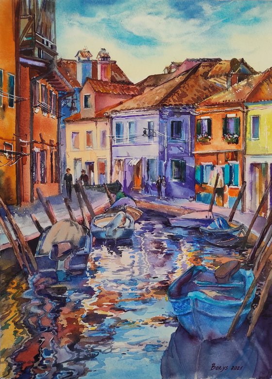 Italy - original painting, trip world