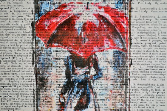 Red Umbrella- Collage