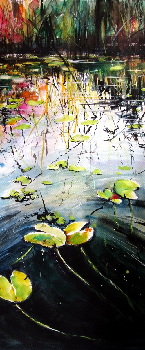 Water mirror with water lilies by Kovács Anna Brigitta