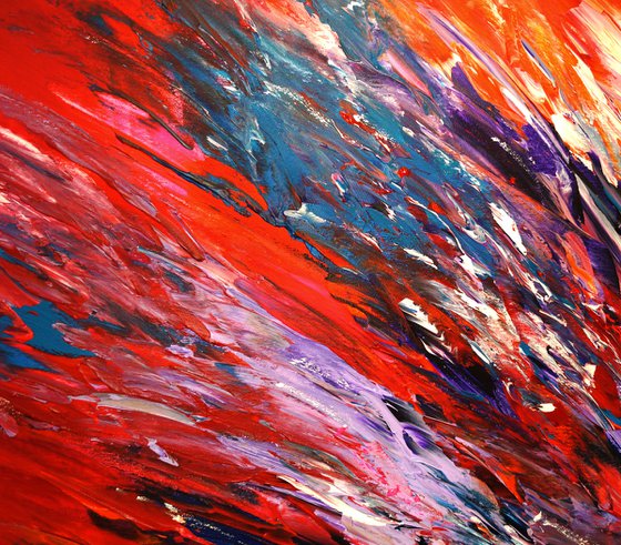 Red Energy Abstraction  XXL 1