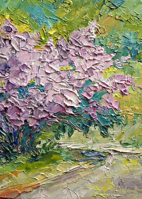 Lilac bush by Liubov Ponomarova