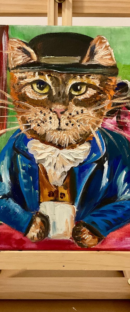 Cat Gentelman by Olga Koval