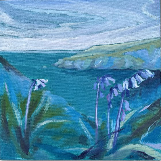 Bluebells dream of wispy skies