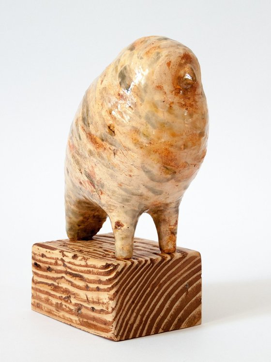Ceramic sculpture "Partridge "