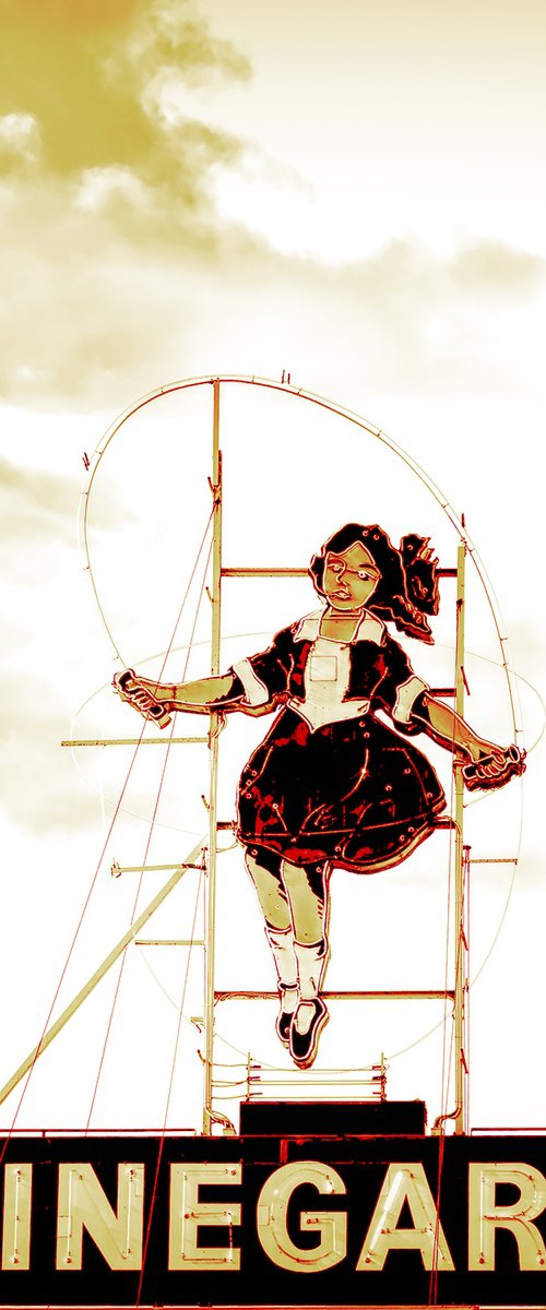 Skipping Girl Sun-Kissed Gold by Nick Psomiadis