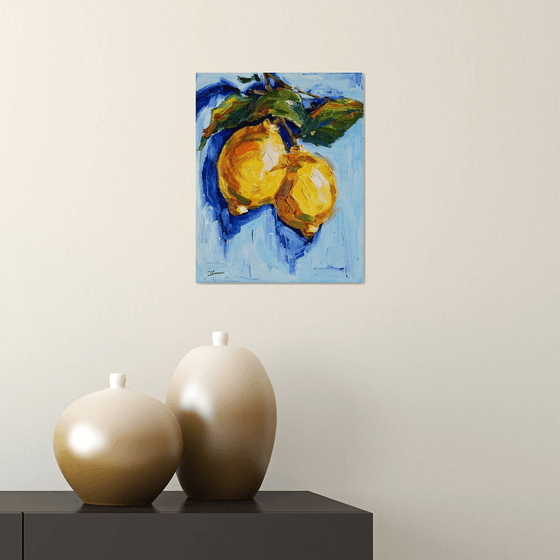 Yellow on Blue