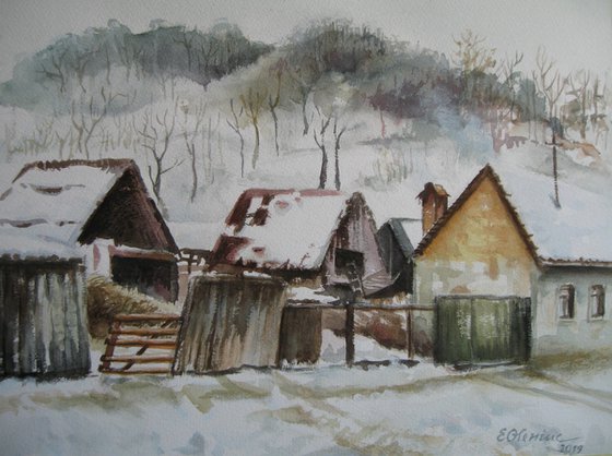 Winter in the village