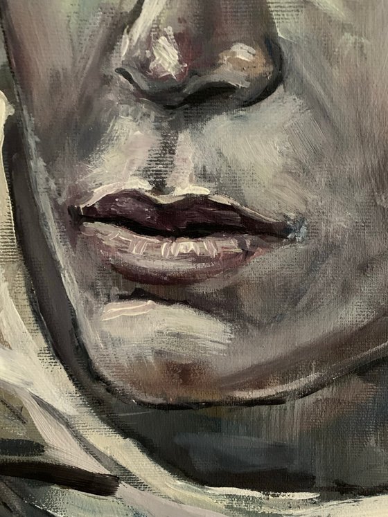 Male figure portrait sailor painting