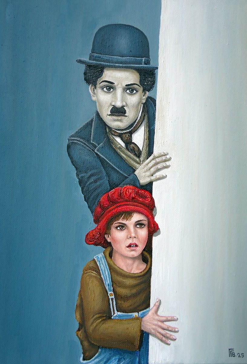 Photorealistic Portrait Oil Painting By Grigor Velev, 13 X 17, The Chase, Original Artwork