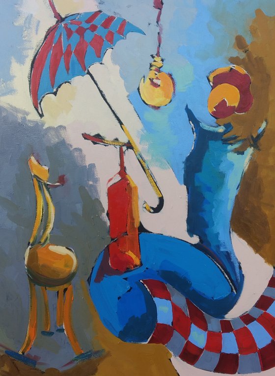 Abstract - Rest (60x80cm, oil painting, ready to hang)
