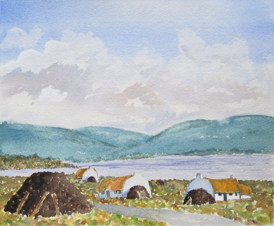 Peat Huts After Paul Henry