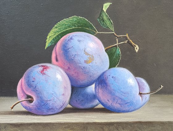 Still Life with Plums