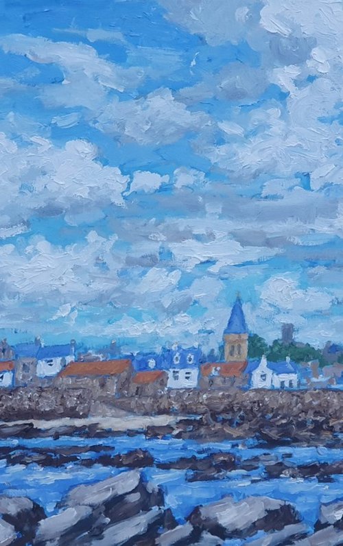 west anstruther from the rocks by Colin Ross Jack