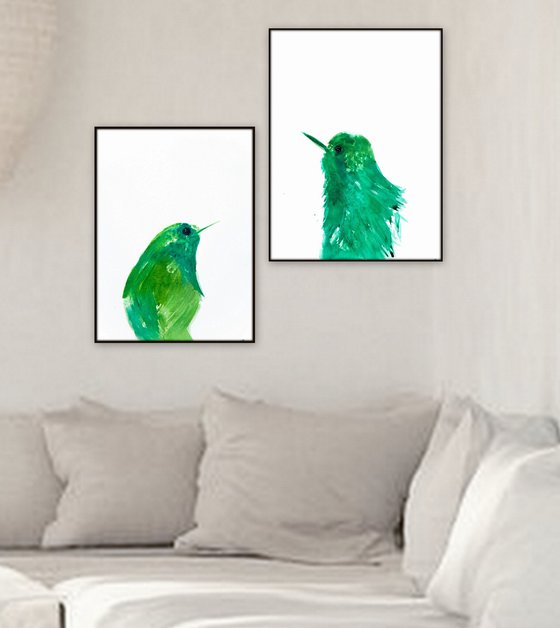 Birds, set of 2