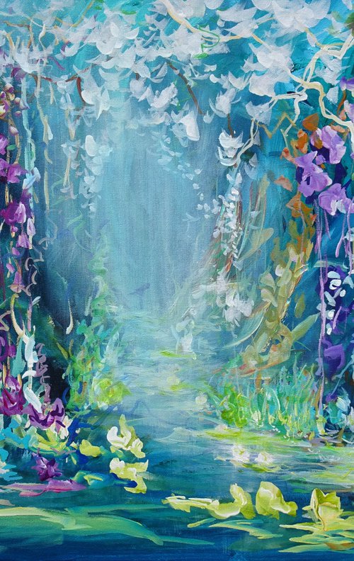 Rainforest Lily Pond by Sveta Osborne