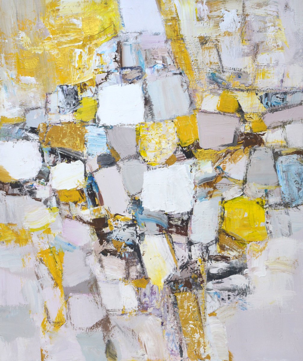 Abstract Acrylic Painting By Iryna Kastsova, 39 X 47, Favorite Game 22., Original Artwork