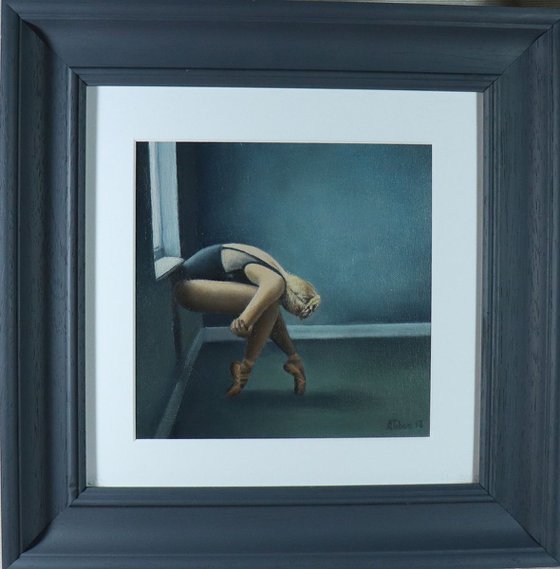 By the Window, Ballet, Ballerina, Young Dancer Painting