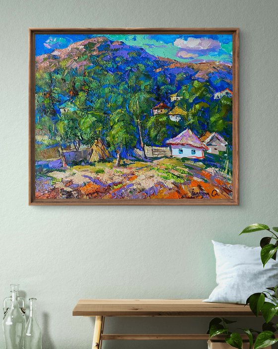 A village in a valley
