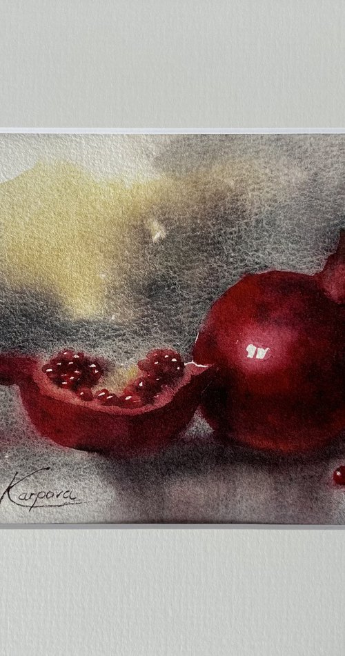 Pomegranate miniature by Alina Karpova