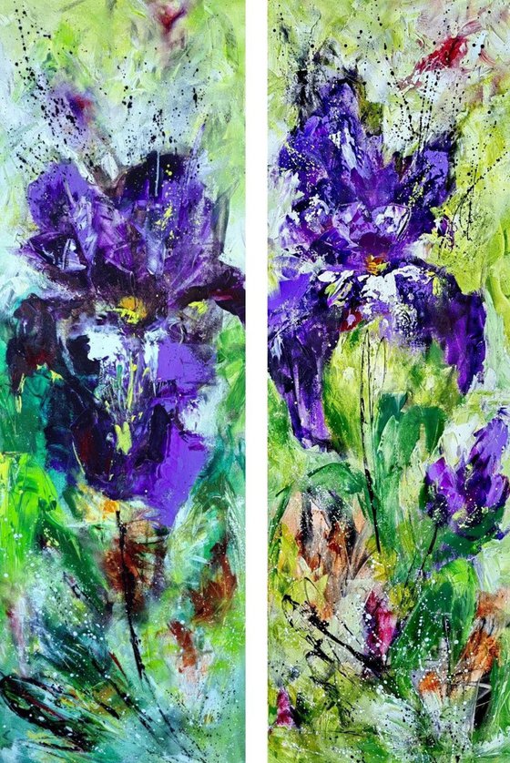 "Trio of Irises" from the "Colours of Summer" collection