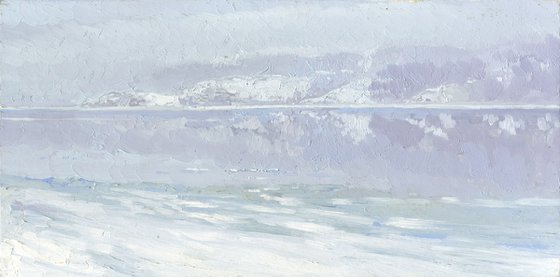 Morning. Fog on Volga