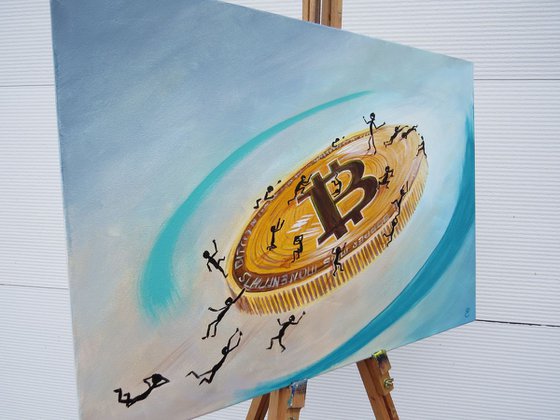 Triumph and the tragedy Bitcoin, 70*50