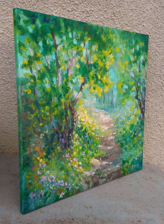 A QUIET SPRING IN WOODS