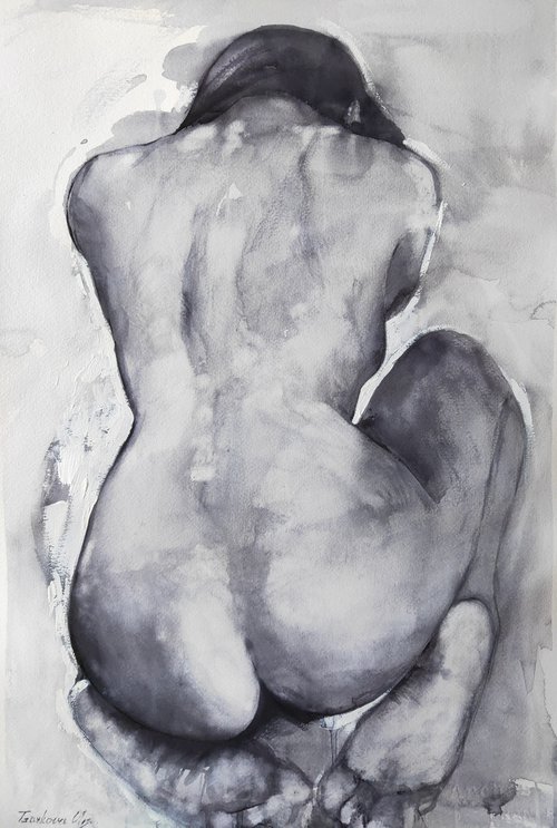 "Female nude" by Olga Tsarkova by Olga Tsarkova