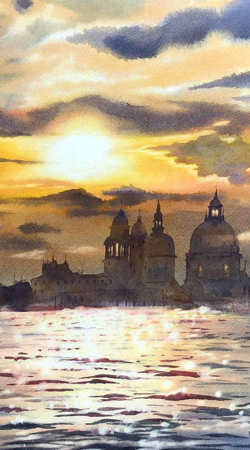 Venice sunset by Alina Karpova