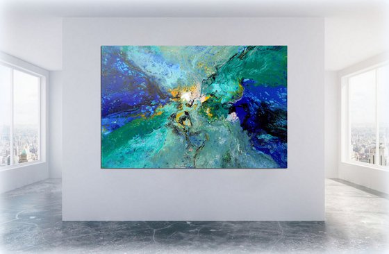 Sunrise - Extra large abstract art