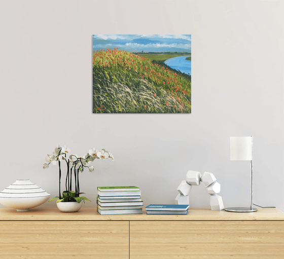 Landscape with poppies 4