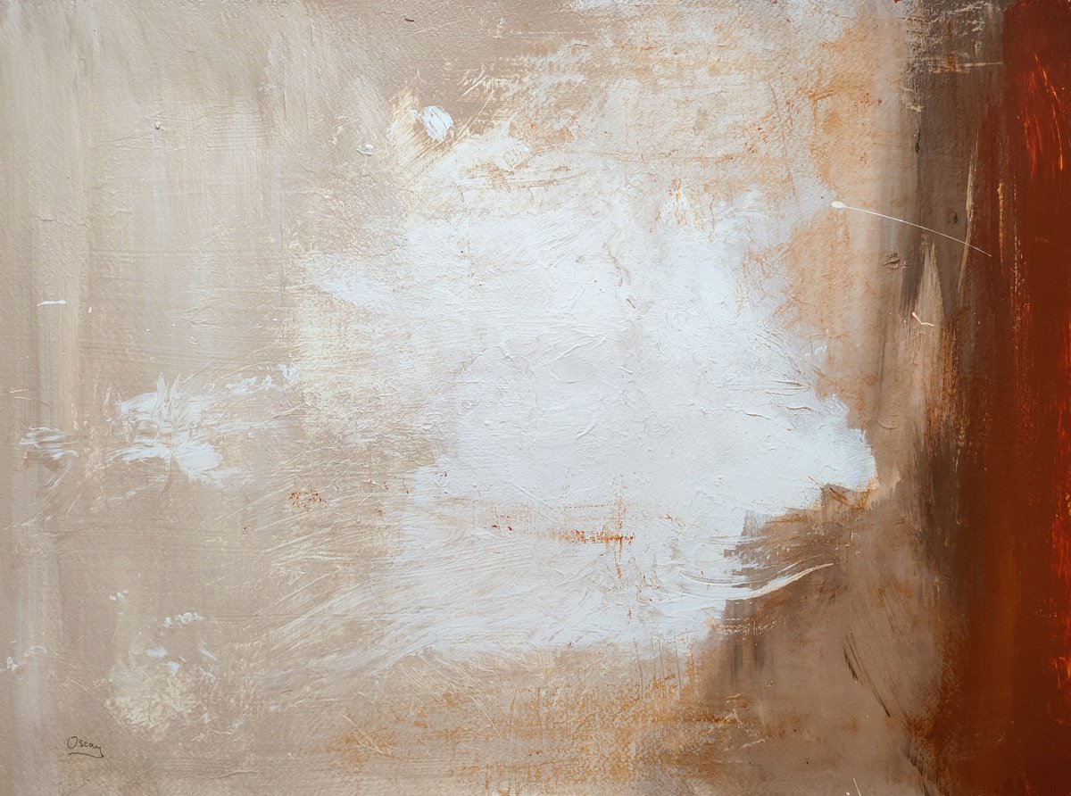 Abstract Acrylic Painting By Oscar Alvarez Pardo, 24 X 18", Abstraction 5..Victory, Original Artwork