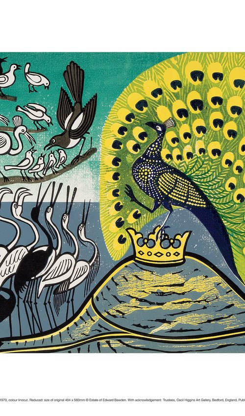 Peacock and Magpie by Edward Bawden