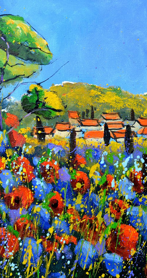 Poppies in Provence by Pol Henry Ledent