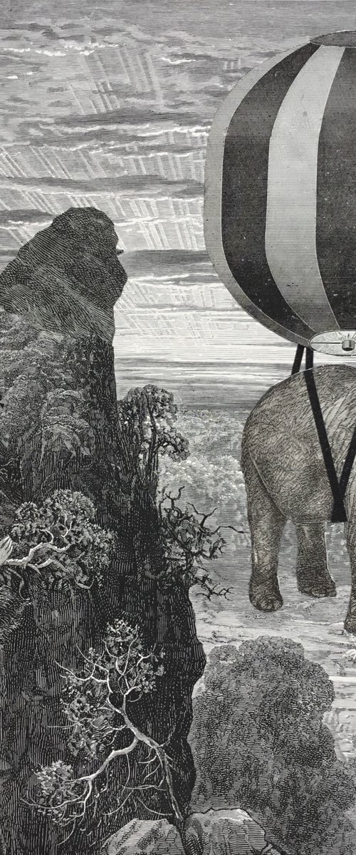 Hot Air Balloon Elephant by Tudor Evans