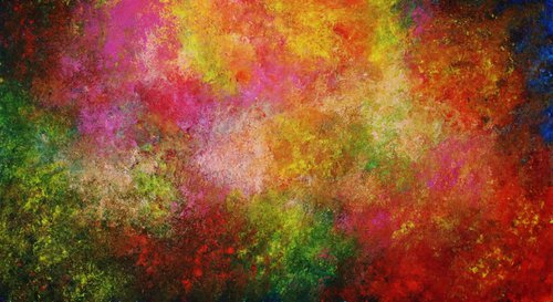 Abstract,red,yellow,orange,green,christmas sale was 1700 USD now 1150 USD. by Viorel Scoropan