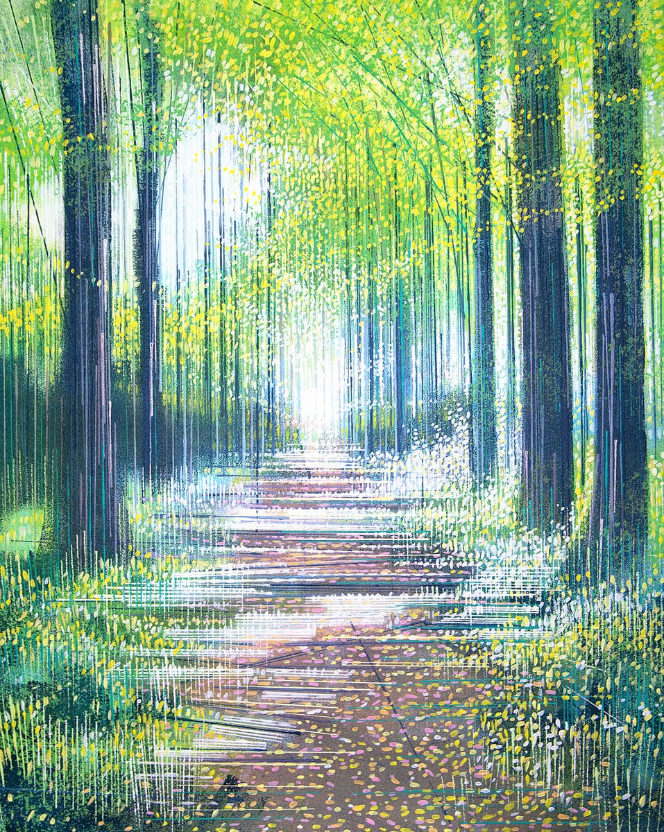  Summer Woodland Path By Marc Todd, 24 X 30, Artwork For Sale On Artfinder