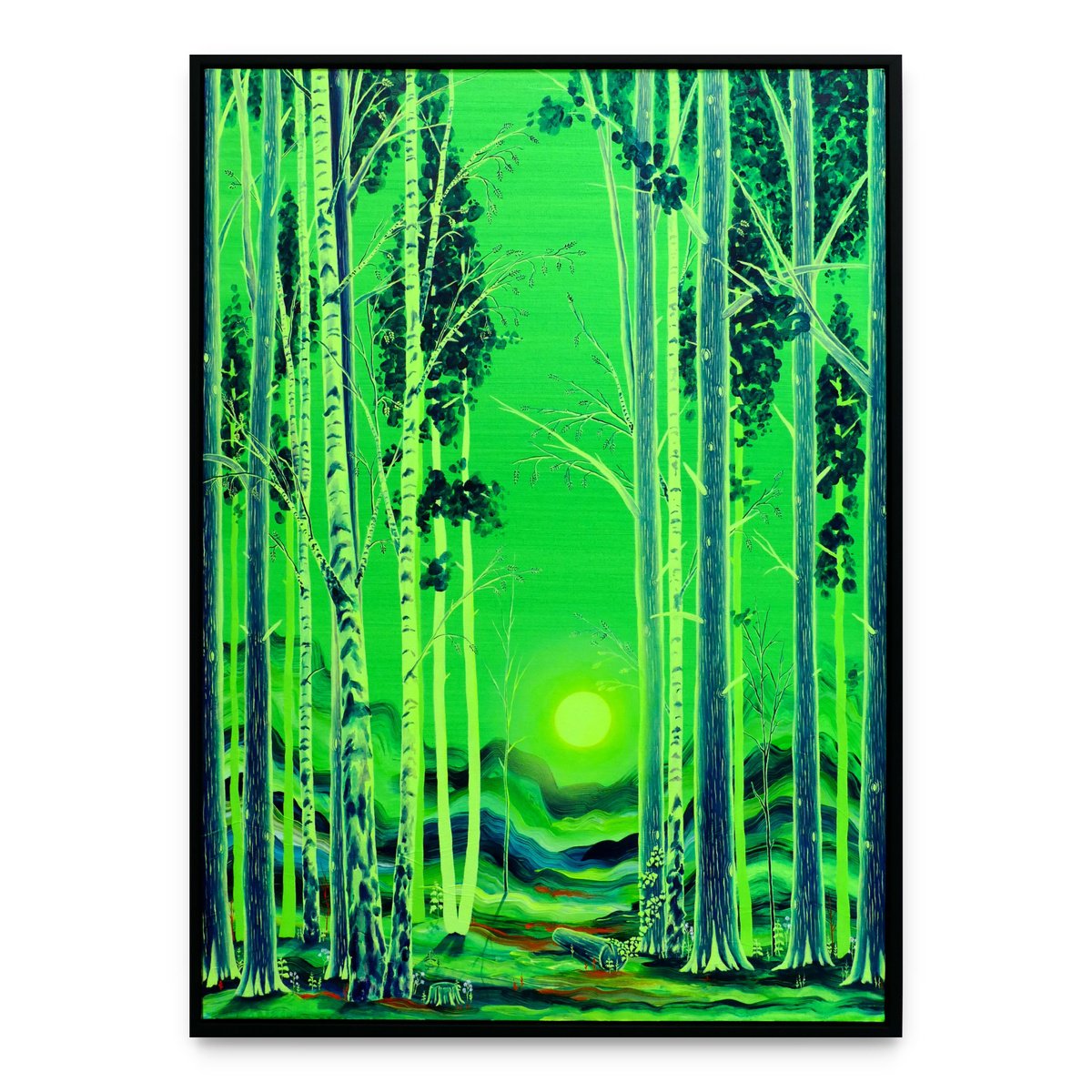 Expressive Landscape Acrylic Painting By Alanna Eakin, 21 X 29, Endless Possibilities, Original Artwork