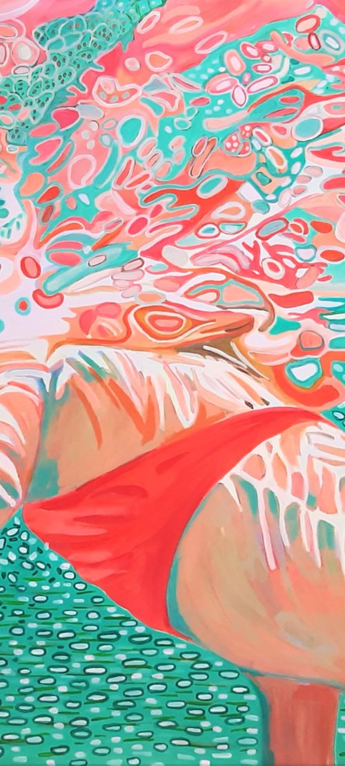 Aquamarin Underwater / 99 x 90 x 0.1 cm by Alexandra Djokic